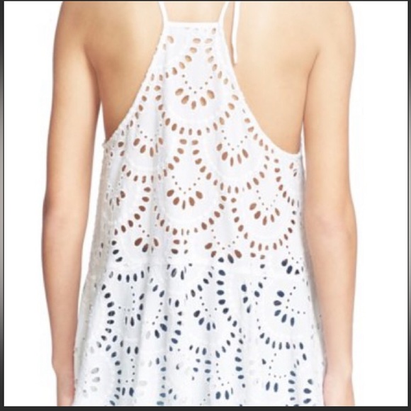 Free People Starry Eyelet White Tunic Top XS - Picture 5 of 10